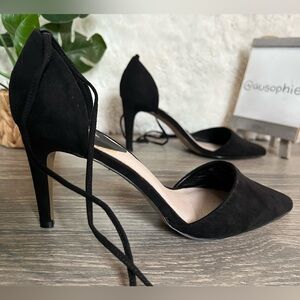 Mia tassel wrap pointed toe stiletto heels. Size 38